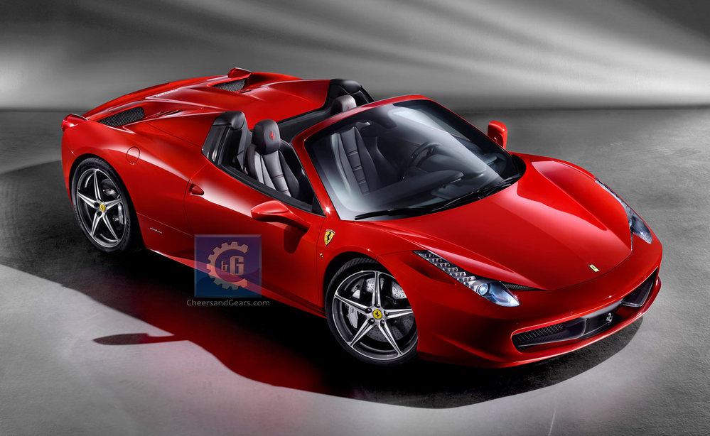 Первые фото Ferrari 458 Italia Spider оказались в сети