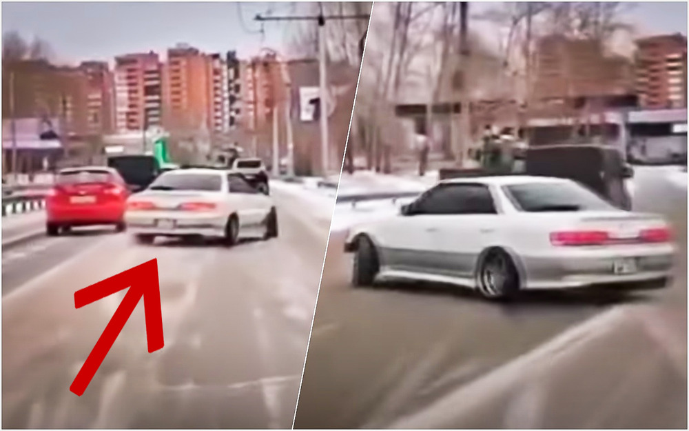 Дерзкий сибирский дрифтер попал на штраф (видео)