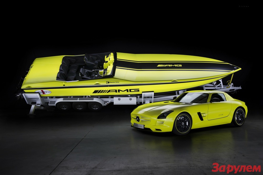 Электросуперкар SLS AMG стал самой мощной в мире моторной лодкой