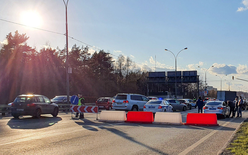 Въезды в Москву частично перекрыли