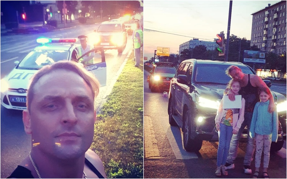 Машину Аскольда Запашного с двумя детьми протаранила легковушка