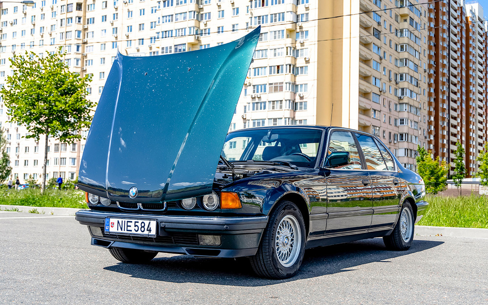 Капот открывается вперед по сложной траектории.