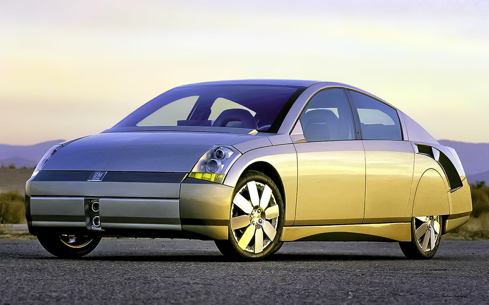 6-е место. GM Precept Concept. Cx - 0,163. Концепт увидел свет в 2000 году. Внешне машина напоминает Citroen DS. Видимо, американцы работали над концептом с оглядкой на формы знаменитого «француза». У GM Precept был не только очень низкий коэффициент аэродинамического сопротивления, но и скромный топливный аппетит. Он потреблял всего 3 литра бензина на сотню. Машина не пошла в серию, так как оказалась слишком сложной и дорогой.