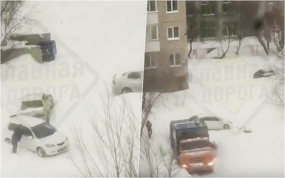 Улицу не чистили с начала зимы, и вот к чему это привело