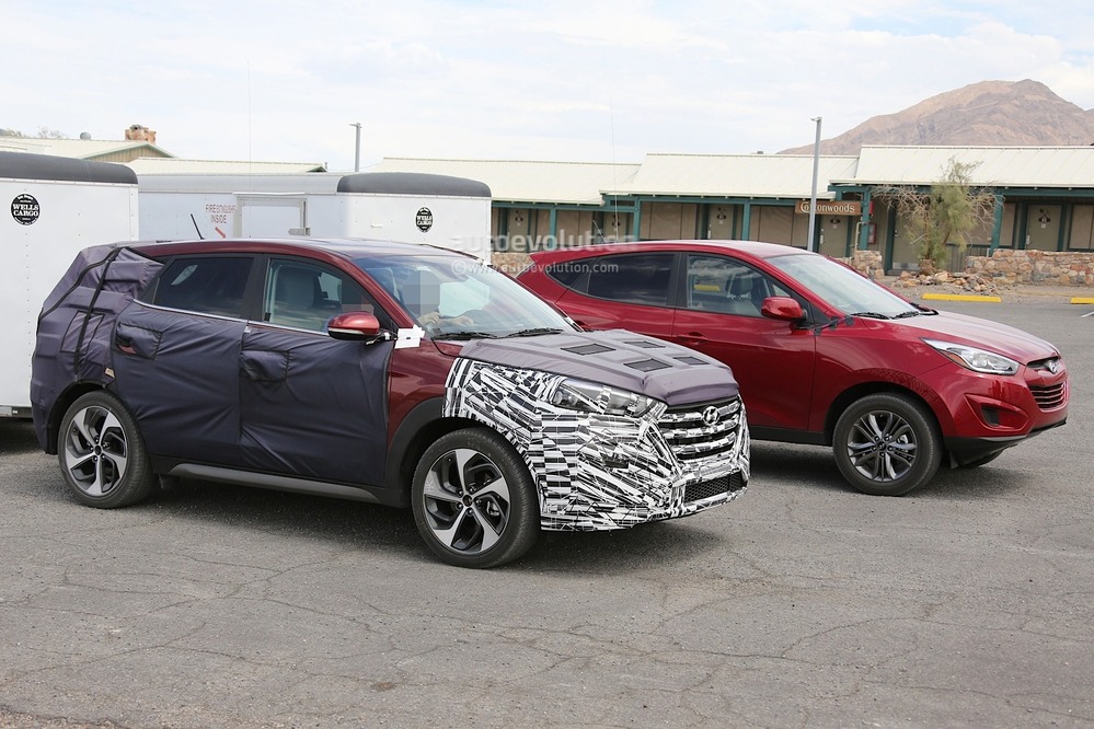 Новый кроссовер Hyundai ix35 показался почти без маскировки