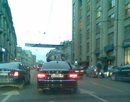 В Москве произошла очередная авария с участием мигалки