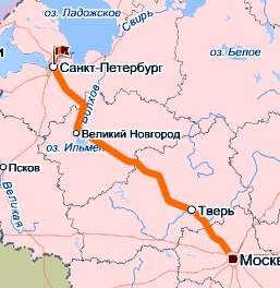 Движение по трассе Москва - Петербург заблокировано