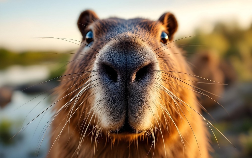 Лучшее, что вы видели сегодня: семья капибар переходит дорогу