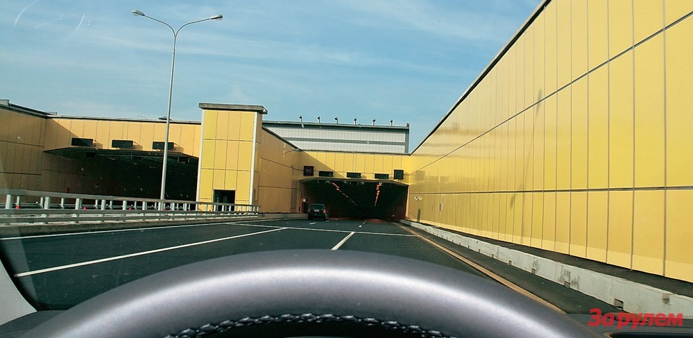 Новый туннель на КАД под Санкт-Петербургом.