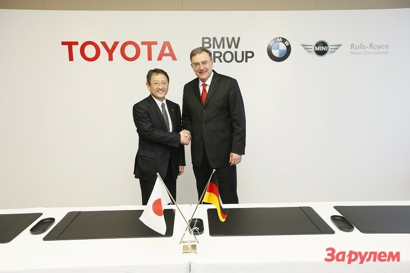Президент Toyota Акио Тойода и глава BMW Норберт Райтхофер