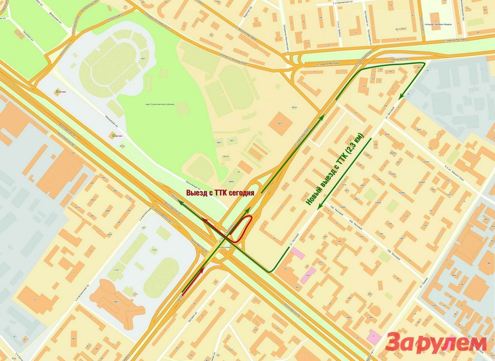 Три варианта развязки ТТК на Ленинградке