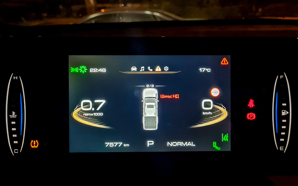 «Пропажа» датчика давления в шинах при нормальном давлении - странный глюк пикапа Great Wall Poer.