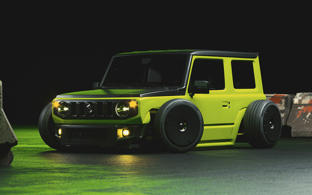 Самый низкий Suzuki Jimny - новая жертва тюнинга
