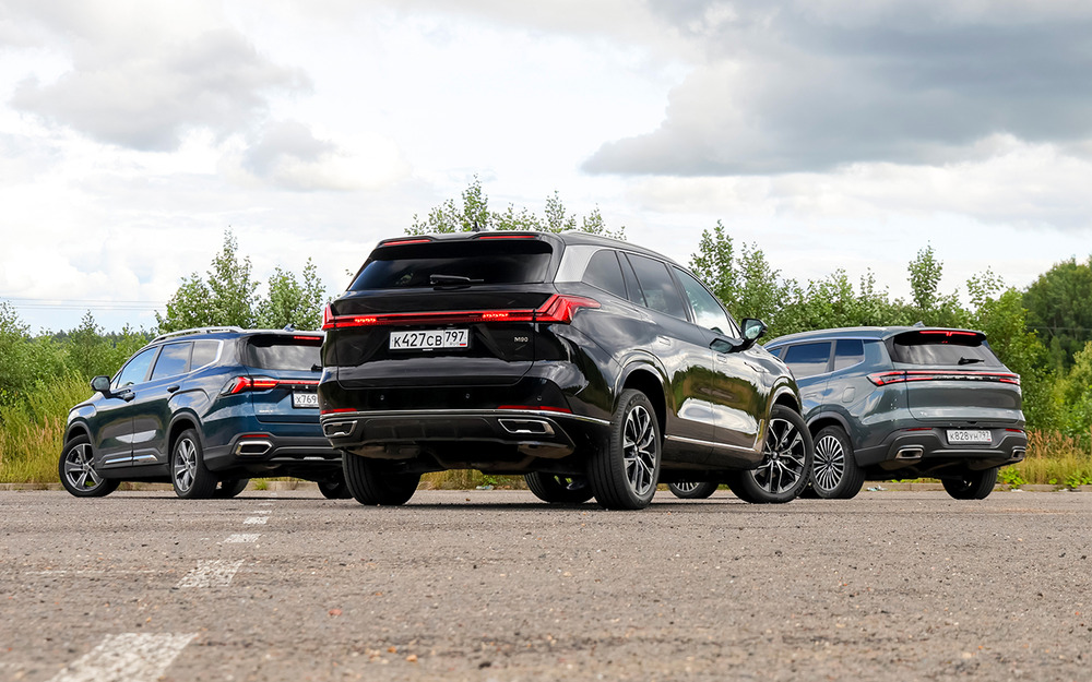 Geely Okavango, Тенет T8, Москвич М90 - тест в цифрах