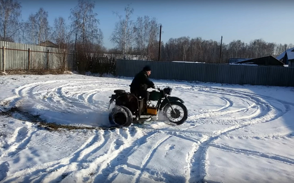 Мотоцикл с мотором ВАЗ в коляске - теперь вы видели все!