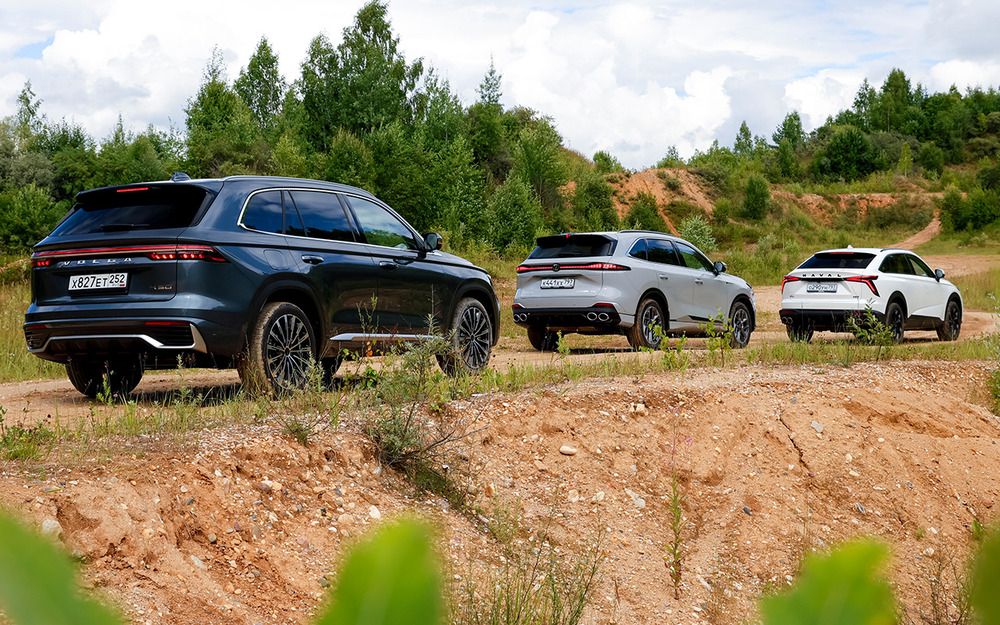 Волга K50, Changan CS75 Plus, Haval F7x - тест в цифрах