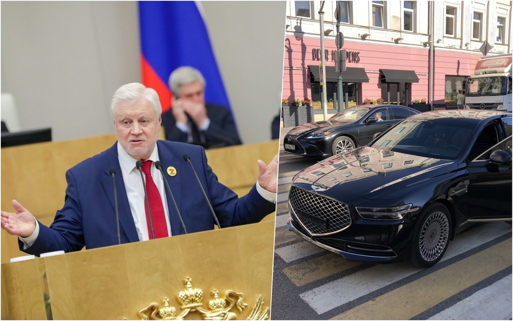 Служебный Hyundai Genesis Сергея Миронова сбил курьера на пешеходном переходе