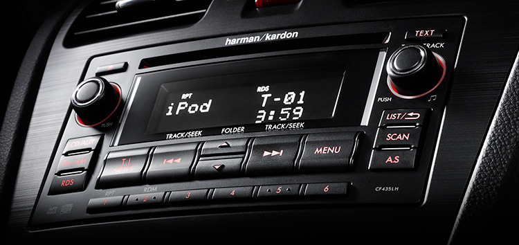 Мультимедийная система Harman Kardon в автомобиле Subaru