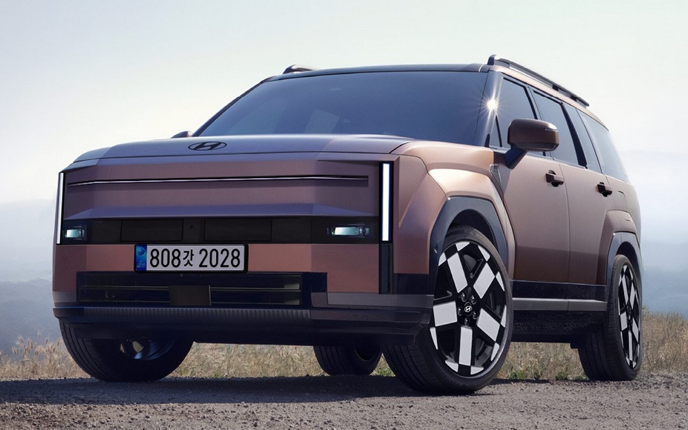 Рендер Hyundai Santa Fe на основе шпионских фото