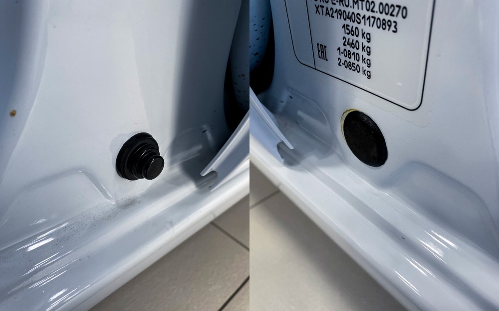 Концевик двери от Lada Vesta в стойке Lada Kalina