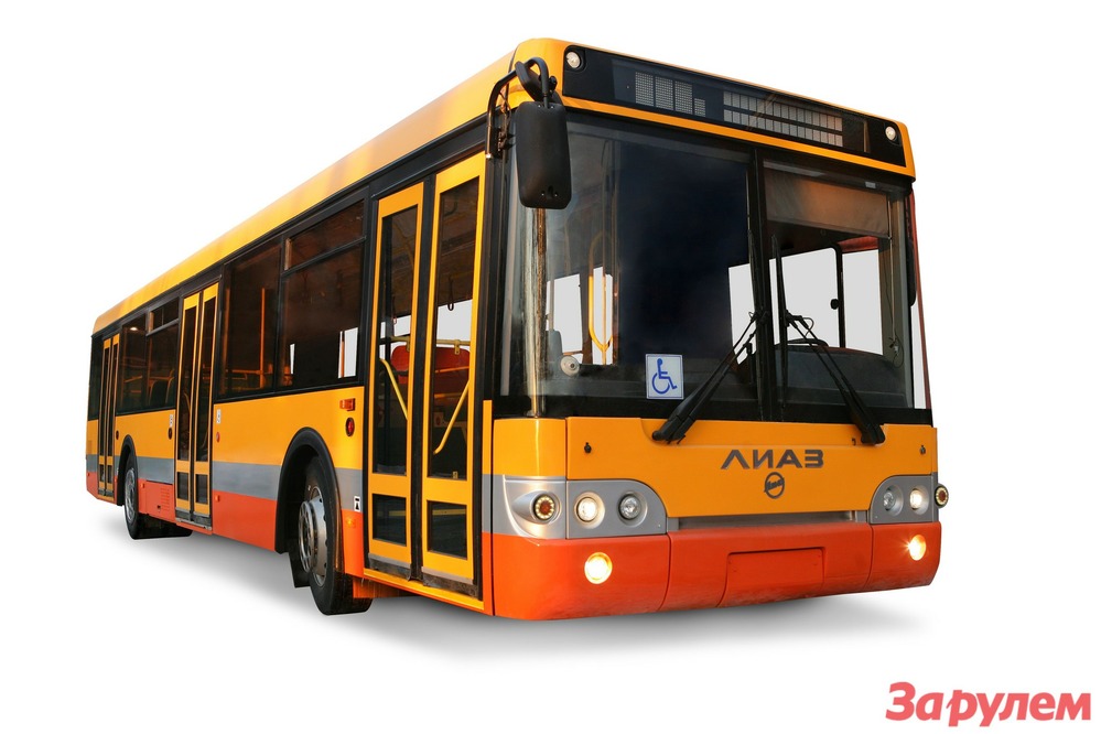 Автобус ЛИАЗ: новейшая модель среди почти 5 000 пассажирских автобусов, курсирующих по Москве и оснащенных компонентами привода и подвески ZF.