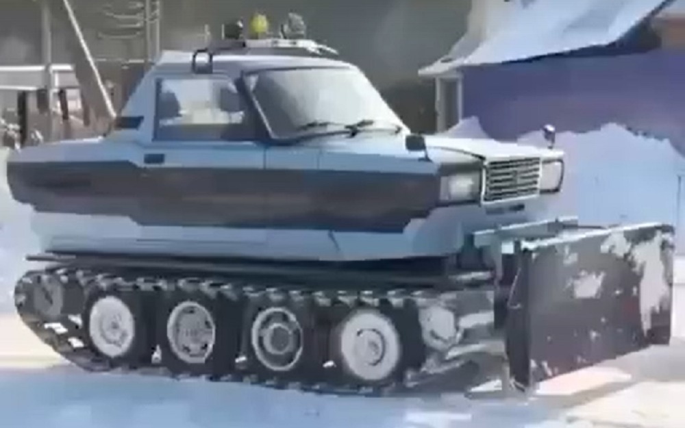 Lada на гусеницах? Есть такая! (видео)