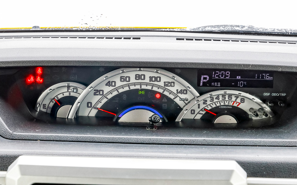 Приборная панель - пример того, как впихнуть максимум информации в минимум площади. И ведь читаемо!