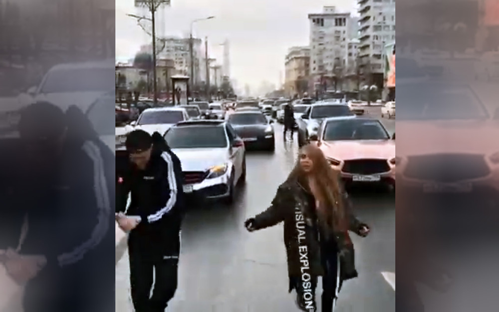 Мажоры перекрыли Новый Арбат ради клипа