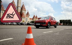 Объезд препятствий на Москвич 3
