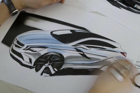 В интернет попали эскизы нового Mercedes-Benz A-klasse