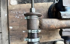 Самодельное приспособление для запрессовки втулок задних амортизаторов