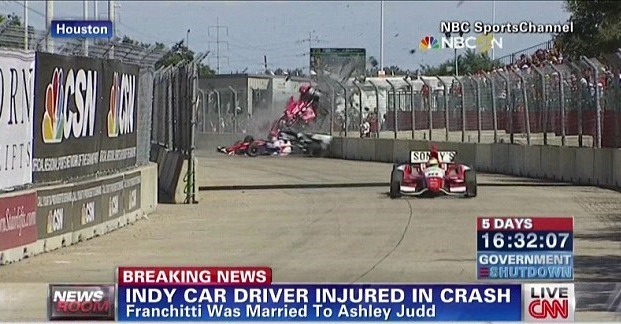 На гонках IndyCar произошла крупная авария (ВИДЕО)