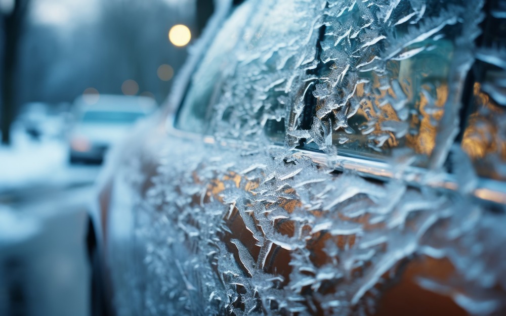 Как открыть примерзшую дверь и не поцарапать краску