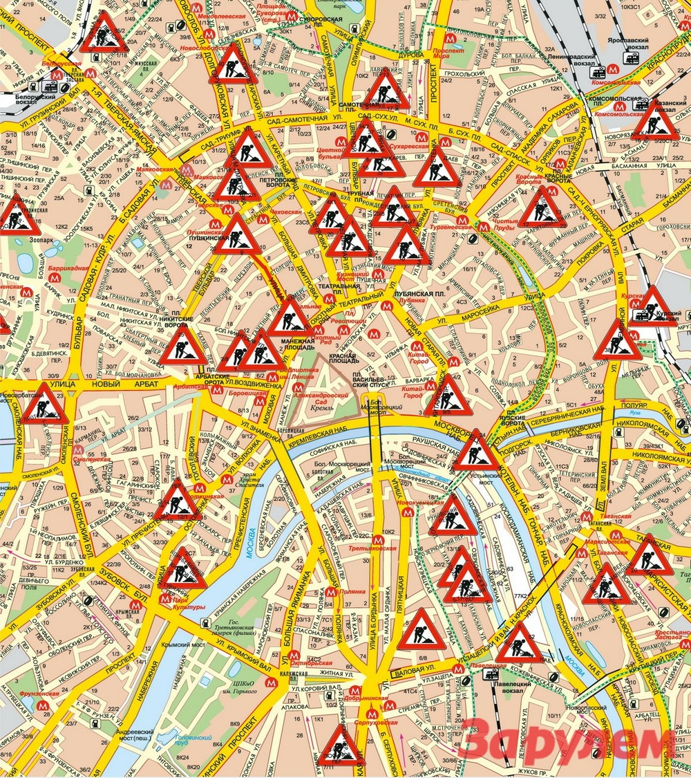 Ищи объезд! (План ремонта московских улиц)