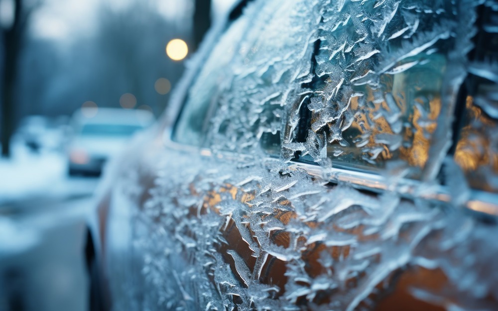 Названы причины появления трещин на стеклах машины зимой