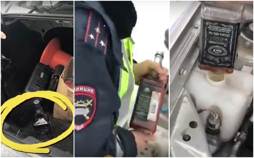 Сотрудника ДПС, залившего в бачок виски вместо омывайки, все же уволили