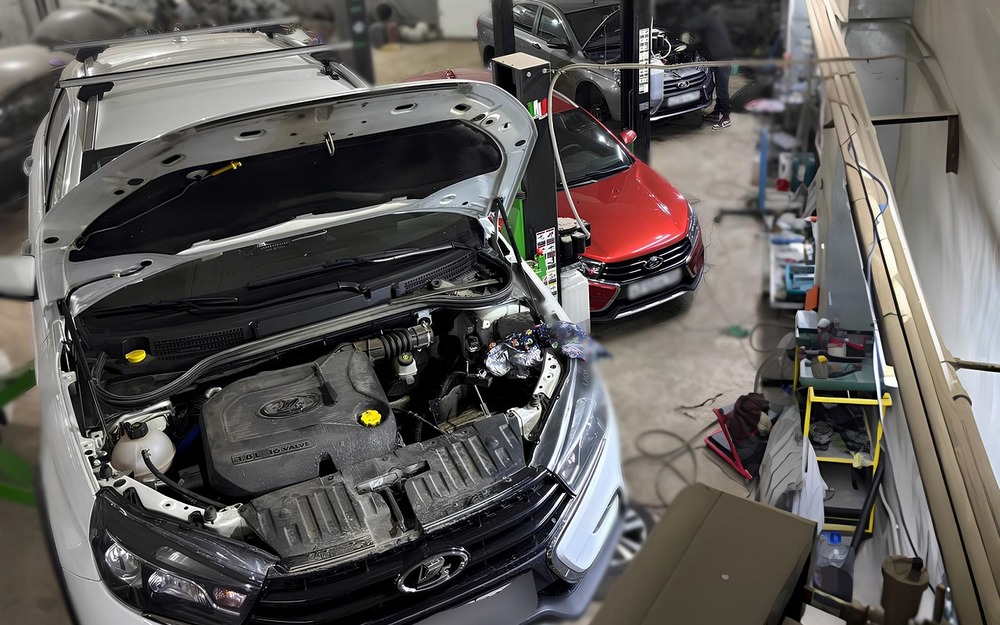 Замена штатной роботизированной коробки Lada Vesta на автомат Aisin TF-70SC, Красноярск