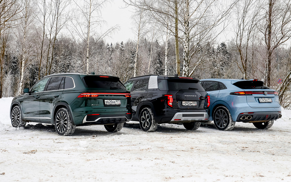 Geely Monjaro, Changan Uni-K, KGM Torres - тест в цифрах