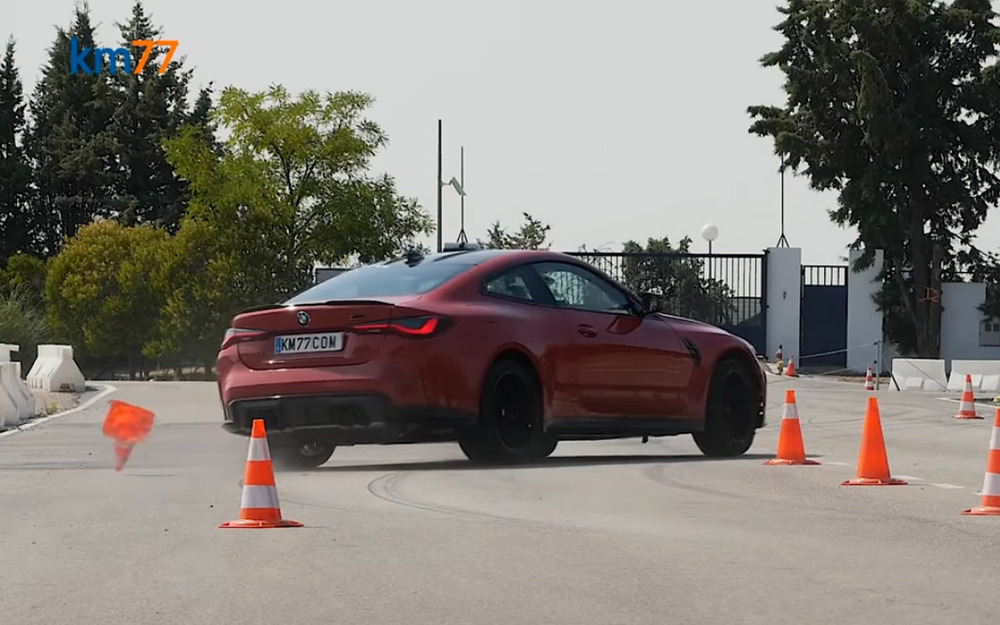 BMW M4 вдруг занесло при «лосином» тесте