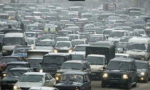 Московские пробки закупорили 3200 км дорог