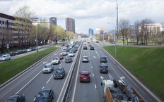 В Москве Дмитровское шоссе ушло под воду