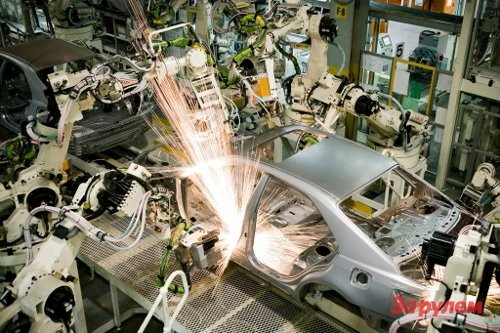 Кузовной цех завода Toyota Australia в Альтоне