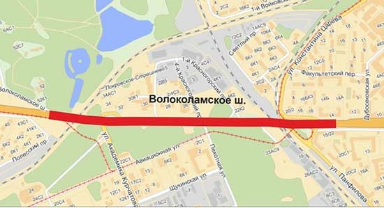 ЦОДД предложил проголосовать за реверсивное движение по Волоколамке 